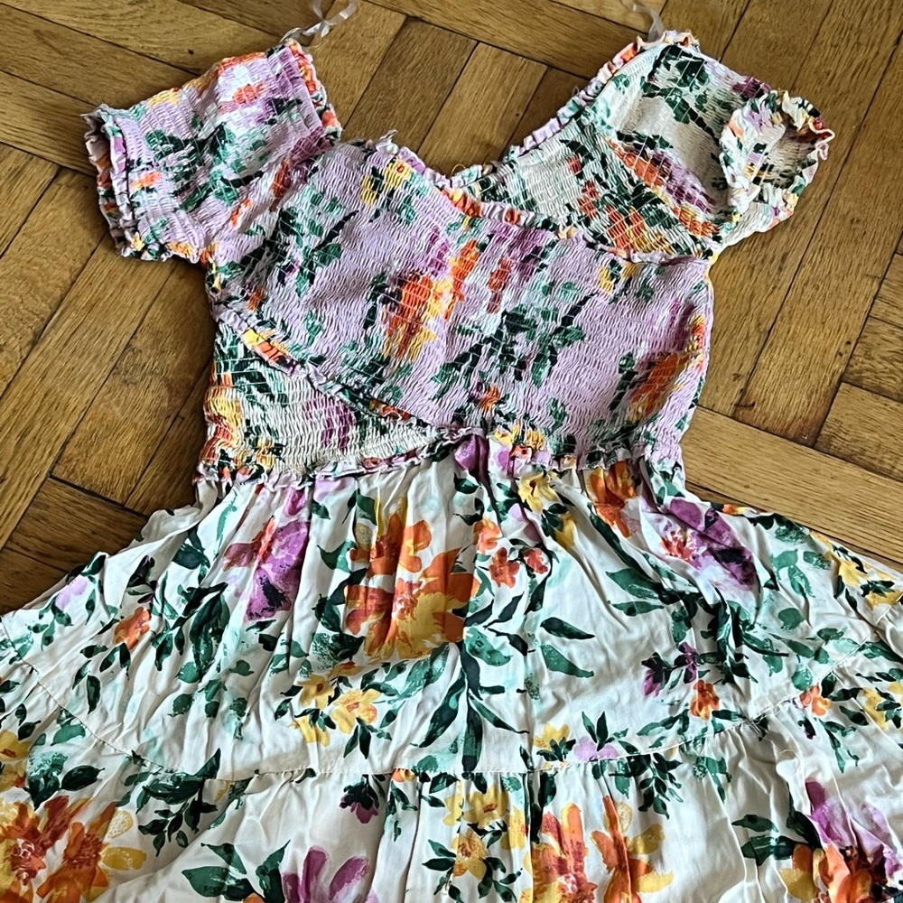 Crisscross off the shoulder dress
